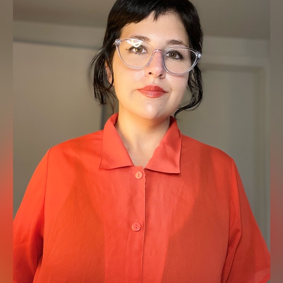 Vintage sheet red Ashley Stewart button-up - Picture 7 of 7